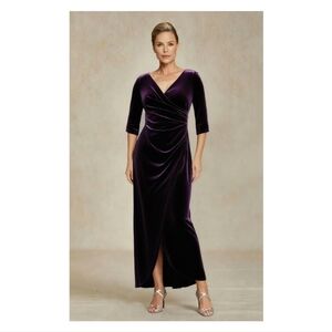 ALEX EVENINGS Velvet Evening Gown Sz 10